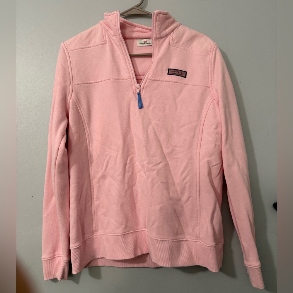 Vineyard Vines Pink Quarter-Zip Pullover